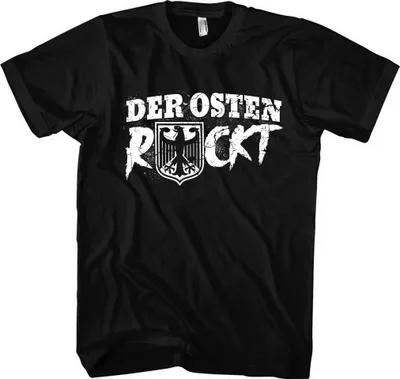 Produktbild von Der Osten rockt T-Shirt | Deutschland Ostdeutschland – M / Schwarz