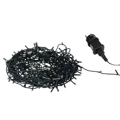 Immagine prodotto di Luci natalizie a LED bianco caldo - 24 m / 320 LED - Illuminazione decorativa da giardino con spina di rete per uso esterno