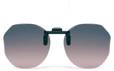 Immagine prodotto di Occhiali da sole polarizzati progressivi clip-on INF, adatti a montature da vista – vestibilità universale, montatura in PC+TR con lenti TAC, custodia portatile con zip. Colore: rosa e grigio