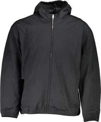 Produktbild von Herren Sportjacke Schwarz - Wasserfest mit Kapuze und Taschen