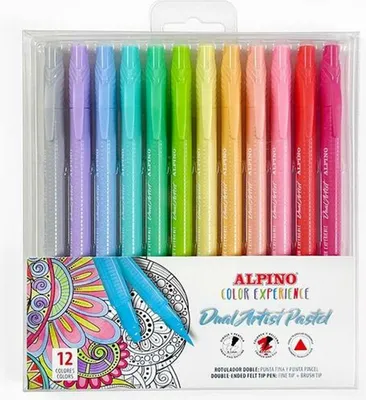 Produktbild von Alpino AR000188, 12 Stück(e), Gemischte Farben, Sortiert, Mehrfarbig, Dreieckig, 0,7 mm