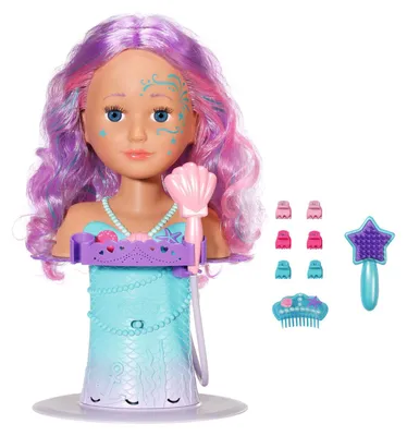 Image de Zapf BABY born Sister Styling Mermaid Head Bath doll Multicolor