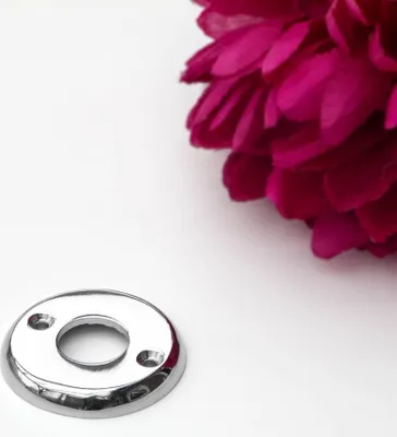 Produktbild von Rosette für Türklinke(einzeln) - zeitloses Design | Nickel glanz