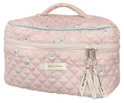 Produktbild von Große Kosmetiktasche, Aufbewahrungstasche, Kosmetik-Reiseorganizer, tragbare Make-up-Taschen