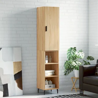 Obrázek produktu pro vidaXL Highboard Sonoma Oak 34,5x34x180 cm výrobek ze dřeva