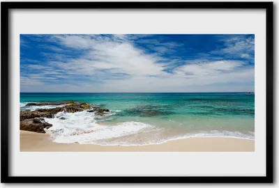 Produktbild von Bild 60x40 MDF-Rahmen Wandkunst Strand Meer Landschaft