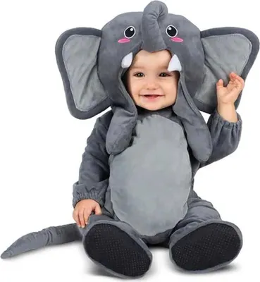 Immagine prodotto di Costume da mamma elefante a sorpresa per bambino Grigio 12-24 mesi Grigio 12-24 mesi