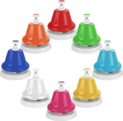 Produktbild von Bell, Buntes 8-Ton Glockenspiel Set, Metall Tischglocken für Musikpädagogik