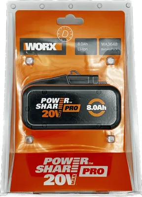 Produktbild von WORX Original WA3648 20 Volt 8.0Ah Li-ion PowerShare Pro Ersatzakku