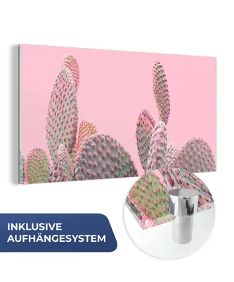 Obrázok produktu pre MuchoWow® Sklenené obrazy - Obrazy na stenu - Foto na skle Kaktusy - Rastliny - Leto 40x20cm Nástenná dekorácia zo skla - akrylový sklenený obraz - akrylové