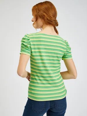 Produktbild von Orsay Gelb-Grünes Damen T-Shirt mit Streifen 173012865000__S