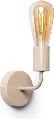 Produktbild von Wandleuchte Jayso Beige im Retro-Stil, H 15.5 cm, B 11.5 cm, L 9 cm, E27