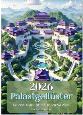 Produktbild von Palastgeflüster (Wandkalender 2026 DIN A2 hoch), CALVENDO Monatskalender