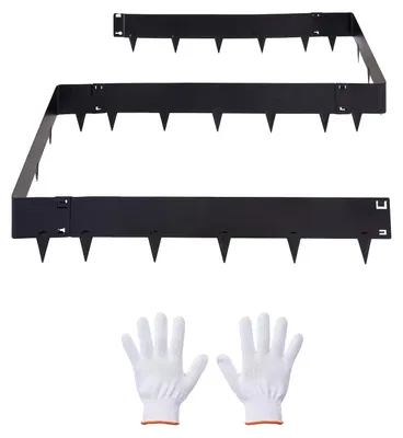 Obrázok produktu pre VEVOR Lem trávnika, balenie po 6 ks, 1016 x 207 mm, ohraničenie záhonov z pozinkovanej ocele, vrátane rukavíc, plechov na trávnik, okrajov na kosenie, kovových palisád, ohraničenia záhonov pre kvetinové záhony a záhradné chodníky