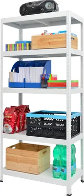 Produktbild von Regal KOVONA DRUMY 180 x 80 x 40 cm, weiß