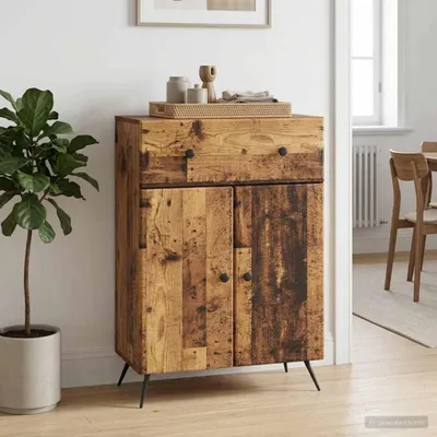 Image de Buffet vidaXL en bois recyclé 66 x 34,5 x 90 cm, aggloméré
