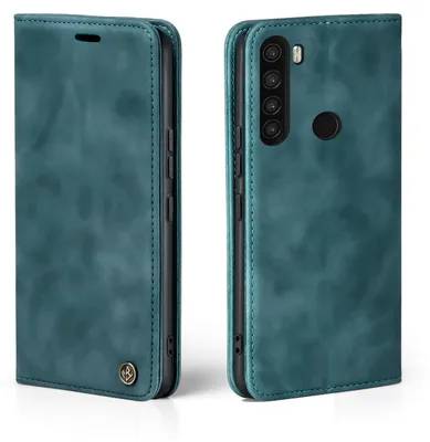 Produktbild von Handy Hülle für Xiaomi Redmi Note 8 Klapphülle Bookcase Flip Cover Handy Tasche Etui Farbe: Petrol