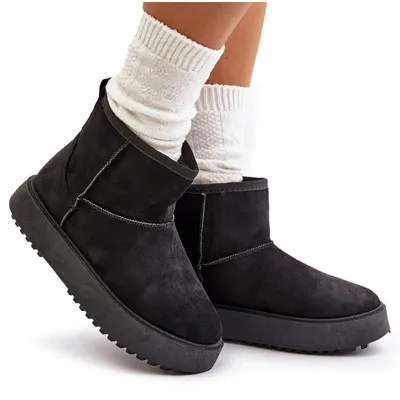 Produktbild von Damen Schneestiefel Auf Plattform Aus Eco Wildleder Schwarz Atteria 38
