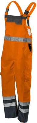 Produktbild von Neo Arbeitslatzhose m. Reflektoren wasserabweisend orange S/48
