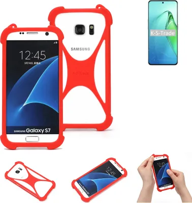 Produktbild von K-S-Trade Handy-Hülle kompatibel mit Oppo Reno8 Pro+ Schutz-Hülle Bumper Silikon Schutz Hülle Cover Case Silikoncase Silikonbumper TPU Softcase