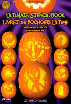Produktbild von Ultimative Halloween Kürbis-Schnitzschablonen