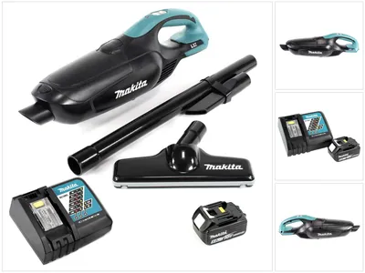 Image de Makita DCL 182 RT1 B Aspirateur à batterie 18 V noir + 1x batterie 5,0 Ah + chargeur