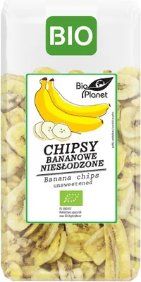 CHIPSY BANANOWE NIESŁODZONE BIO 150 g - BIO PLANET