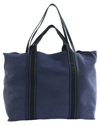 Immagine prodotto di Ted Baker Pelle borsa shopper Laurrel Suede Webbing Detail Large Shopper Dk - Blue blu scuro