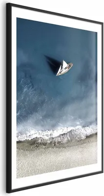 Produktbild von Posterpapier Poster - Yacht on the Sea 29.7x42 cm Landschaften c-C-0206-ao-a