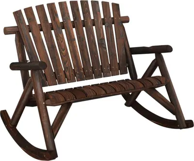 Obrázek produktu pro 2místná zahradní houpací lavice 123 x 96 x 102 cm masivní smrk