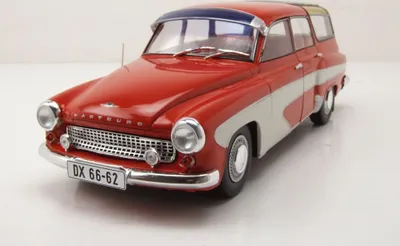Produktbild von Solido 1809301 Wartburg 312 Camping 1965 rot weiß 1:18