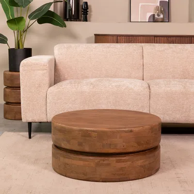 Produktbild von LABEL51 Milly Couchtisch - Natur - Mangoholz - 70 cm