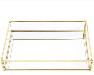Productafbeelding van Omgoods - Gouden Spiegel Lade voor Make-up en Sieraden
