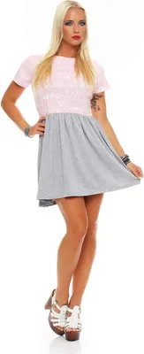 Produktbild von Minikleid Klassisches Tunika Top; Puderrosa S/M 36/38