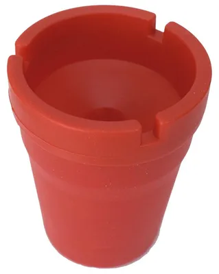 Produktbild von Windsicherer kompakter Aschenbecher 7,5 x 10,5 cm mit Aschebehälter