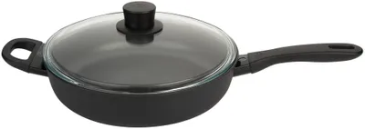 Produktbild von BALLARINI 75002-914-0, Rund, Schwenkpfanne, Schwarz, Keravis, Aluminium, Thermo-Punkt
