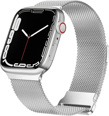 Produktbild von Strap-it Apple Watch 8 Armband Milanese (Silber)