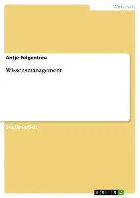 Produktbild von Wissensmanagement