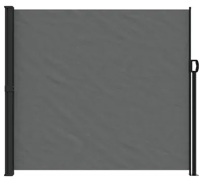 Obrázek produktu pro Boční markýza – výsuvná markýza pro ochranu před pohledem, rozměry 180 x 500 cm – polyester sPolyuretanpovlakem – kovový rám – vodotěsná a odolná proti UV záření – antracitová barva