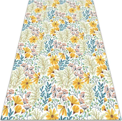 Produktbild von PVC-Vinylteppich Gemusterte Matte Blumen 152x200