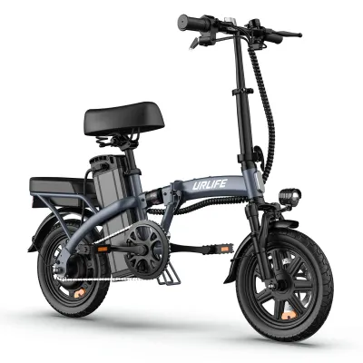 Zdjęcie produktu dla URLIFE F1L Rower elektryczny składany dla dorosłych, silnik 250 W, akumulator 48 V 7,5 Ah, opona 14 cali, miejski rower elektryczny do dojazdów