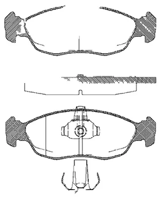 Produktbild von Bremsbelagsatz Scheiben 17 mm TRISCAN IAM-Expertise für u.a. PEUGEOT 306