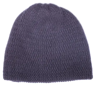 Produktbild von TUMELO 100% Kaschmir Mütze Damen & Herren, edle Cashmere Beanie Strickmütze, Uni, warme Wintermütze - Schwarz