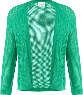 Produktbild von s.Oliver Strickjacke aus Baumwoll-Viskose-Mischung mit 3/4-Ärmeln für Casual-Looks