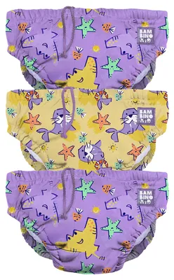 Productafbeelding van Bambino Mio, set van 3 herbruikbare zwembroekjes, geschikt voor baby's van 6-12 maanden