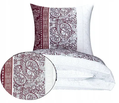 Produktbild von Nyks Flanel Bettwäsche 140x200 mit Kissenbezügen Ornament