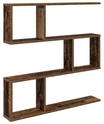 Produktbild von vidaXL Wandregal Altholz 80 x 12 x 79,5 cm Holzwerkstoff