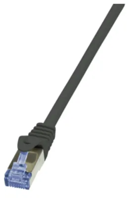 Produktbild von Logilink Patchkabel mit Cat7-Rohk. Primel. S/FTP schw 3,00m