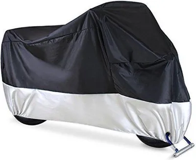 Immagine prodotto di Copertura per moto 245x105x125 cm - Copertura per moto da esterno - Idrorepellente - Copertura impermeabile per moto - Per uso esterno e interno - Copertura nera per moto - Copertura per scooter - Copertura per moto e scooter - Per uso esterno - Copertura per moto - Copertura universale per moto