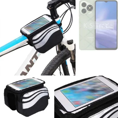 Produktbild von K-S-Trade Rahmentasche Fahrrad-Halterung kompatibel mit Ulefone Note 19 Rahmenhalterung Fahrrad Handyhalterung Fahrradtasche Handy Smartphone